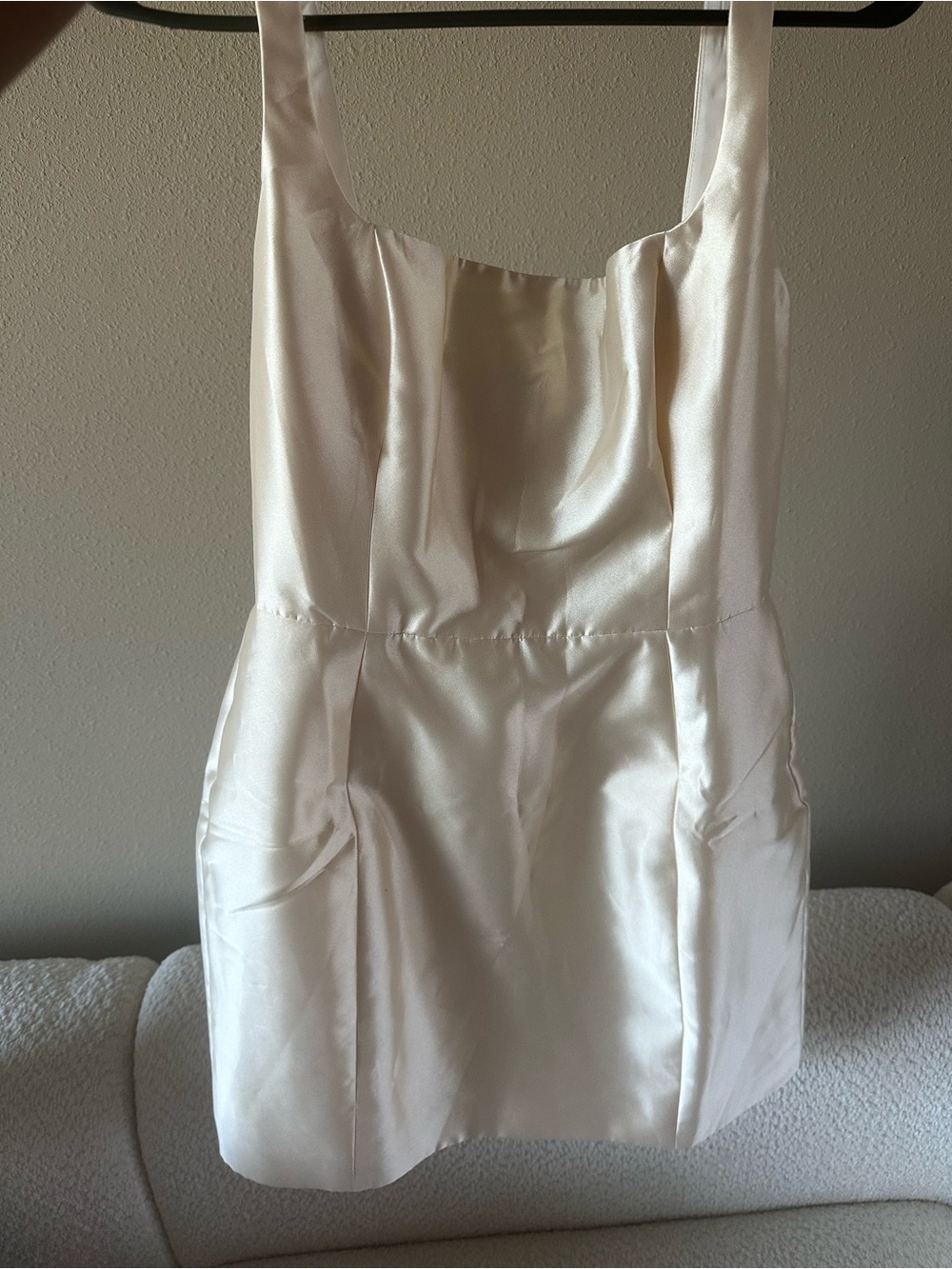 Reformation Avon Ivory Mini Dress